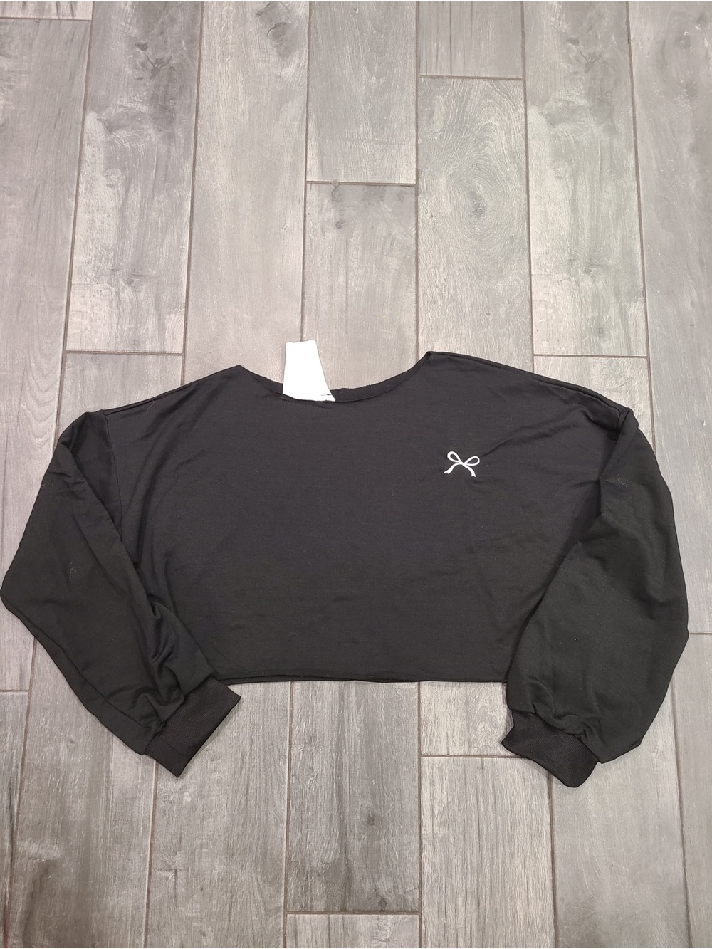 SHEIN Long-Sleeve Cropped Top